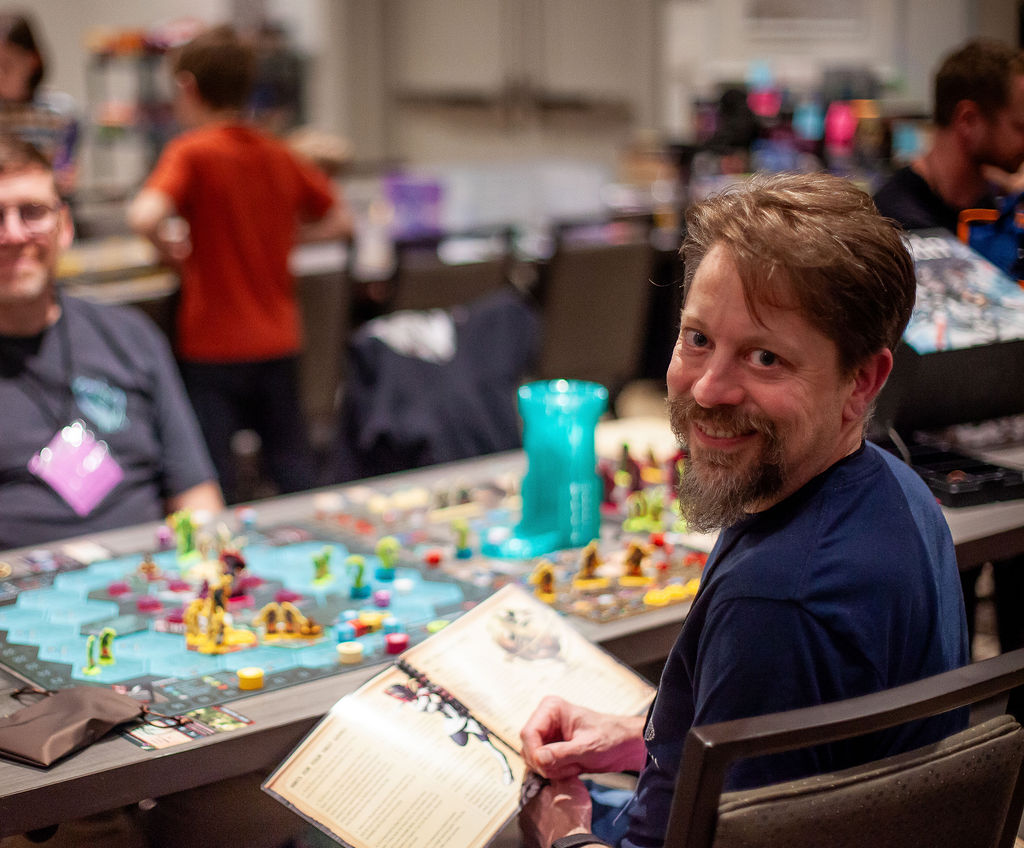 Player enjoying game