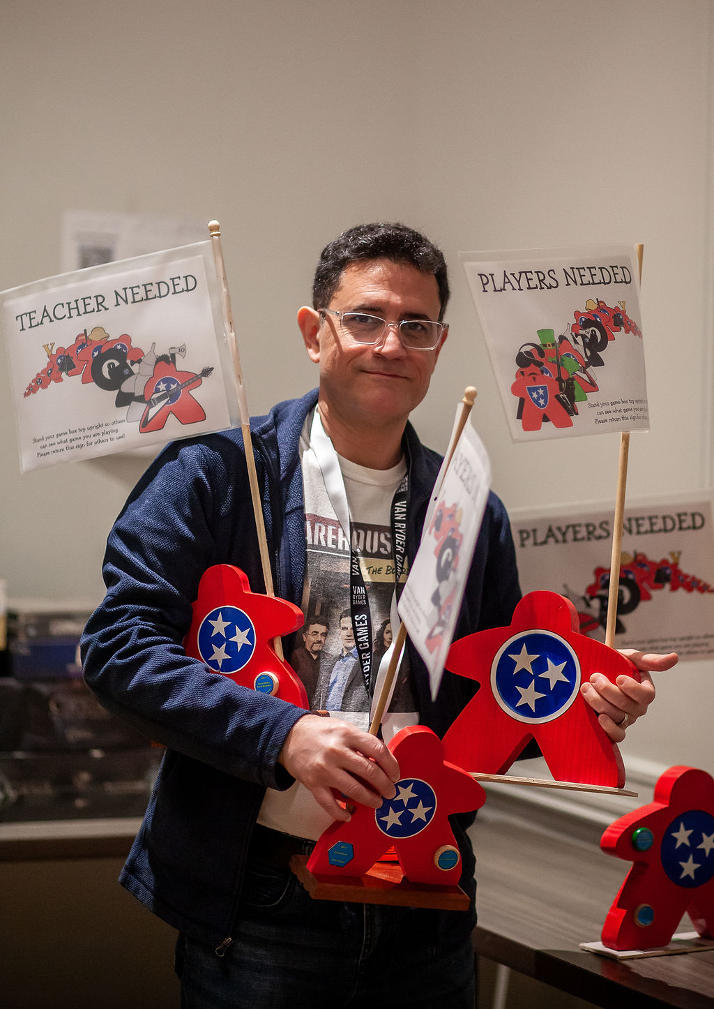 Attendee with Tennessee meeples